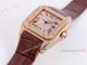 Iced Out Cartier Santos Diamond Watch Automatic Brown Leather Strap (3)_th.jpg